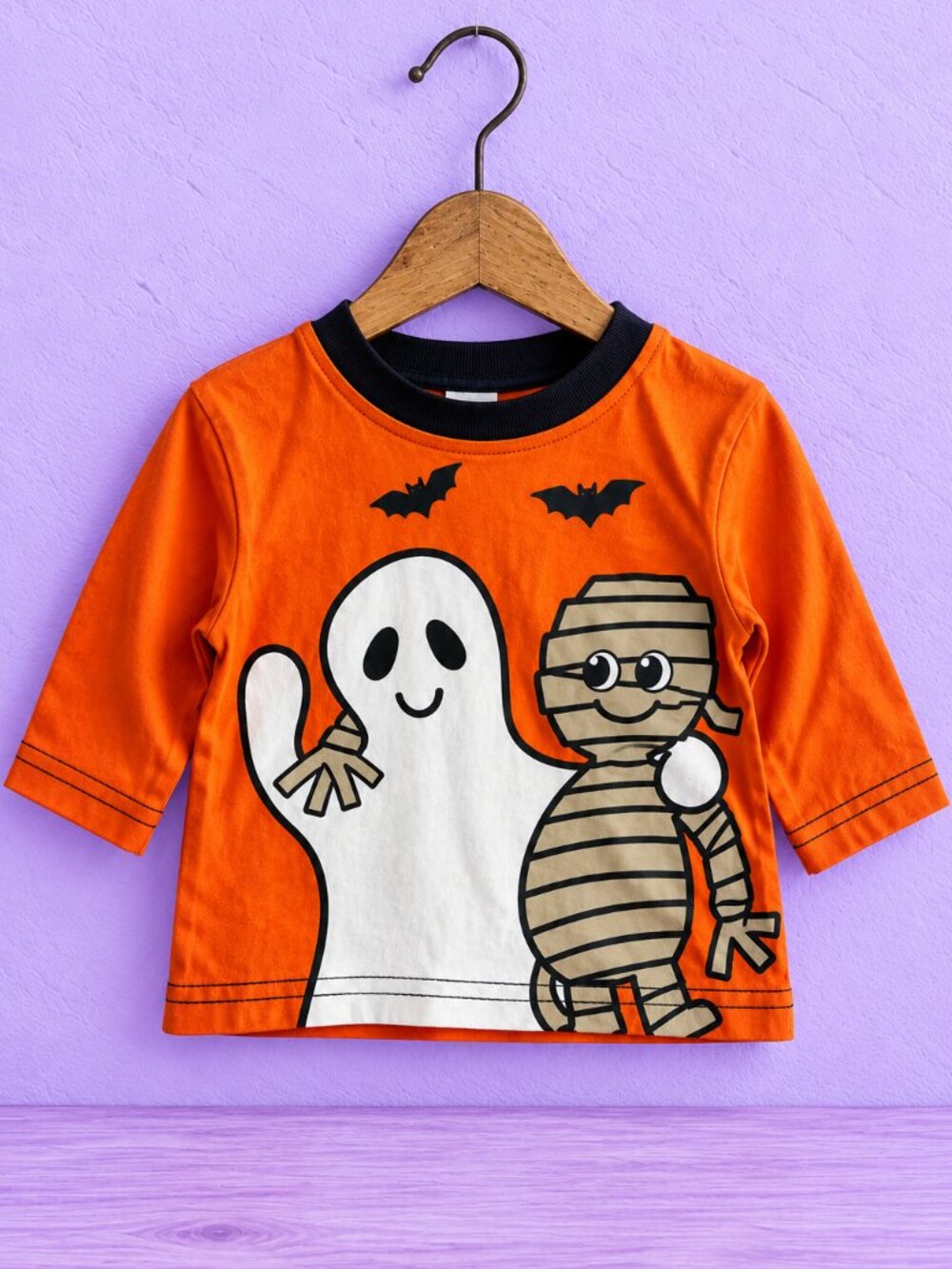 Roots Canada Halloween Baby T-Shirt Ghost Mummy 3-6 Mos NEW Bats Tee Spooky Cute
